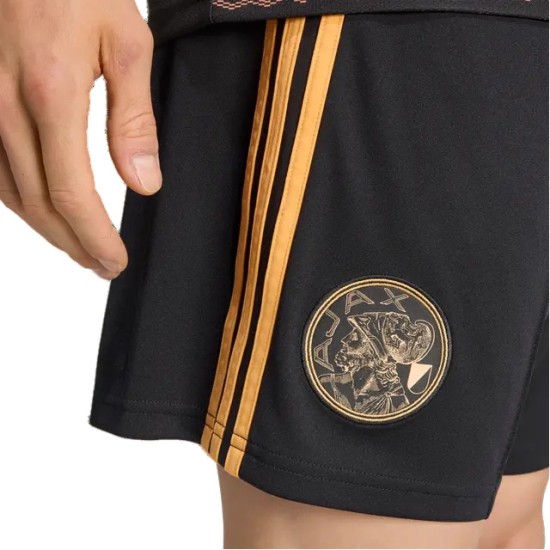 Pantalón Corto Visitante Ajax 2026/27 - Negro para niño Pantalón Corto Visitante Ajax 2026/27 - Negro para niño