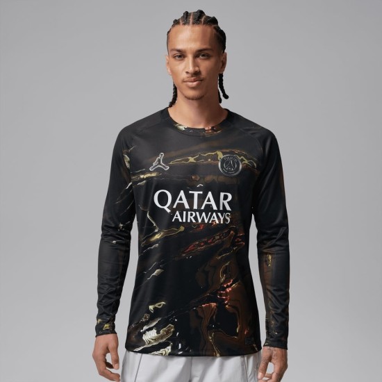 Niño PSG 2025/26 Camiseta Jordan Night Edition de Manga Larga