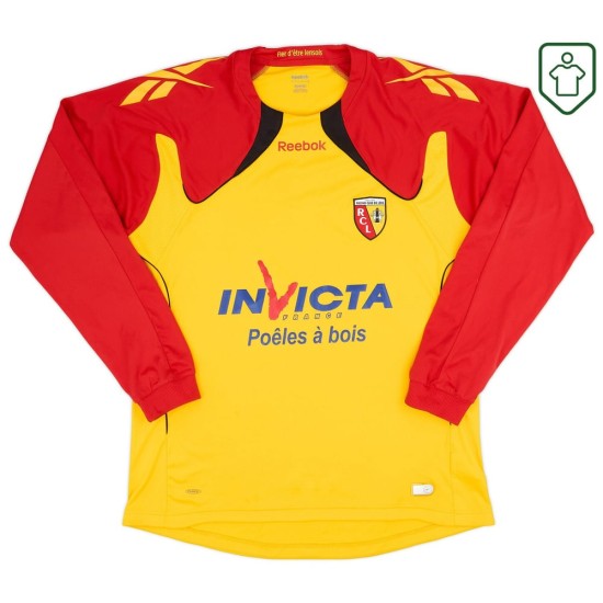 Hombre Camiseta retro local manga larga RC Lens 2010/11 Varane #14