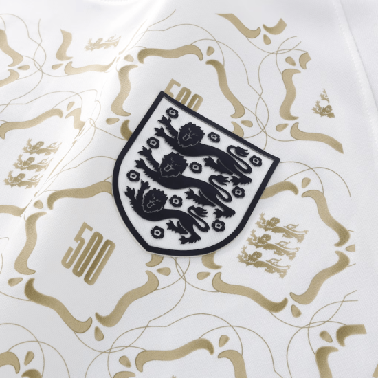 Camiseta Pre-Partido 500 Aniversario England Lionesses Niño – Blanco