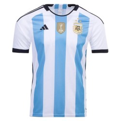 Argentina Camiseta Champions de Local Mundial 2022 - 3 Estrellas