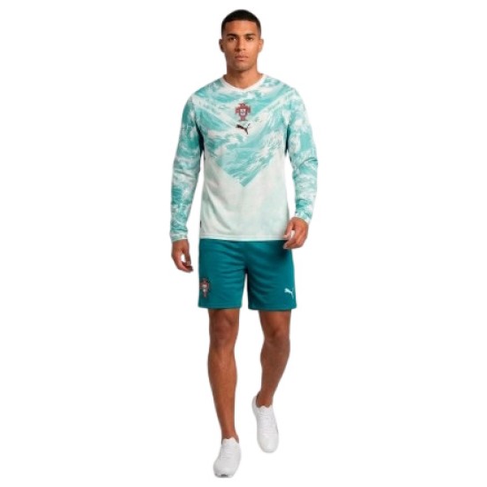 Camiseta de Manga Larga de la Copa Mundial 2026 de Portugal Segunda Equipación para Niño Camiseta de Manga Larga de la Copa Mundial 2026 de Portugal Segunda Equipación para Niño