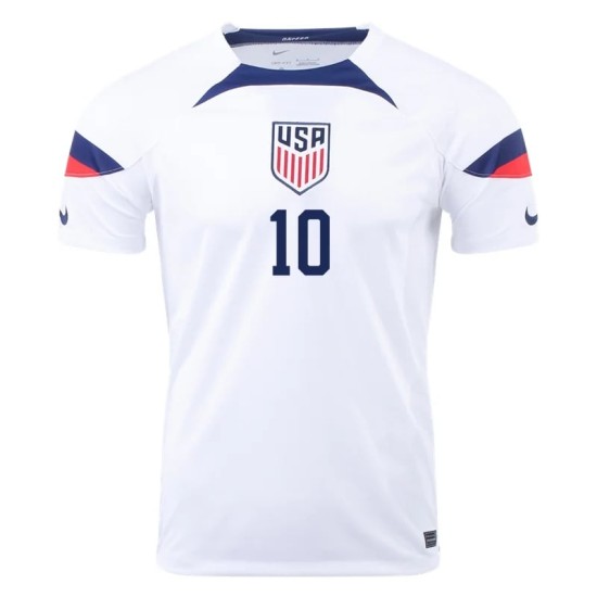 Christian Pulisic #10 USMNT Camiseta de Local Mundial 2022 Christian Pulisic #10 USMNT Camiseta de Local Mundial 2022