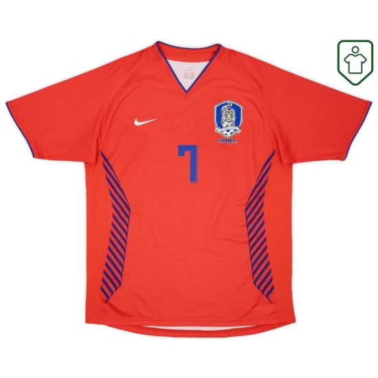 Camiseta retro local Corea del Sur 2006/08 para hombre Jisung #7