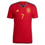 Alvaro Morata #7 España Camiseta de Local Mundial 2022 Alvaro Morata #7 España Camiseta de Local Mundial 2022