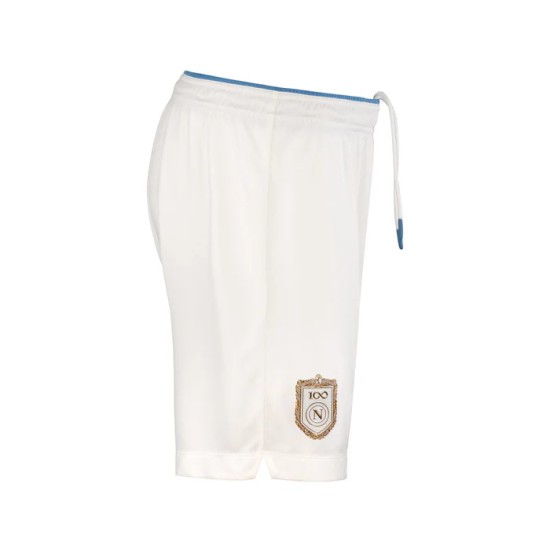 Pantalones Cortos de Local Nápoles 2026/27 Infantil - Blanco