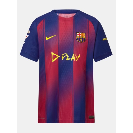 Camiseta de casa FC Barcelona x Ed Sheeran 2025/26 – LAMINE YAMAL #10 para niño