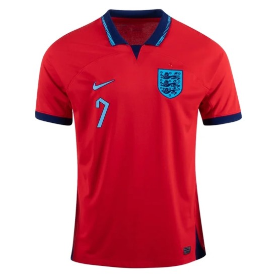 Jadon Sancho #7 Inglaterra Camiseta de Visita Mundial 2022