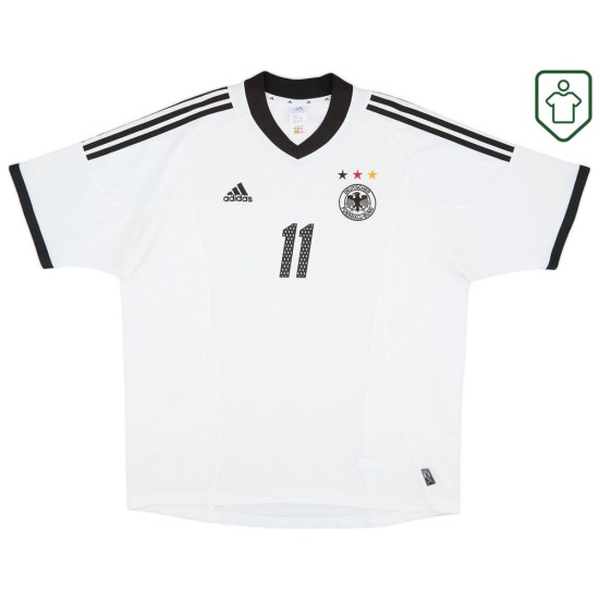 Camiseta retro local Alemania 2002/04 para hombre Klose #11