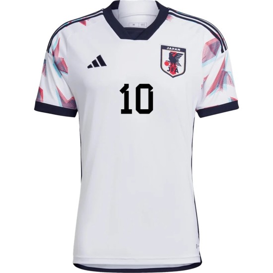 Takumi Minamino #10 Japón Camiseta de Visita Mundial 2022