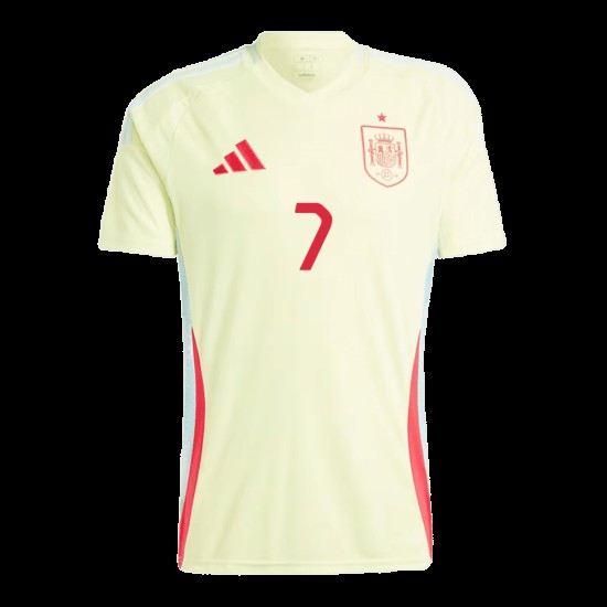 Álvaro Morata #7 España Camiseta de Visita EURO 2024 Álvaro Morata #7 España Camiseta de Visita EURO 2024