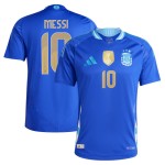 Lionel Messi #10 Argentina Camiseta Versión Jugador de Visita Copa América 2024