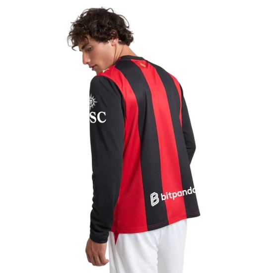 Camiseta de manga larga de local Milan 2026/27 para niños