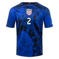 Sergino Dest #2 USMNT Camiseta de Visita Mundial 2022