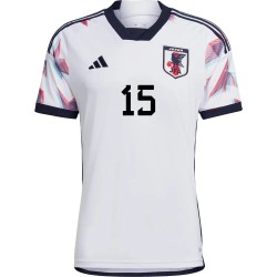 Yuya Osako #15 Japón Camiseta de Visita Mundial 2022