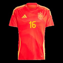 Rodrigo #16 España Camiseta de Local EURO 2024 Rodrigo #16 España Camiseta de Local EURO 2024