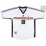 Camiseta retro local Alemania 1998/00 para hombre Klinsmann #18 Camiseta retro local Alemania 1998/00 para hombre Klinsmann #18