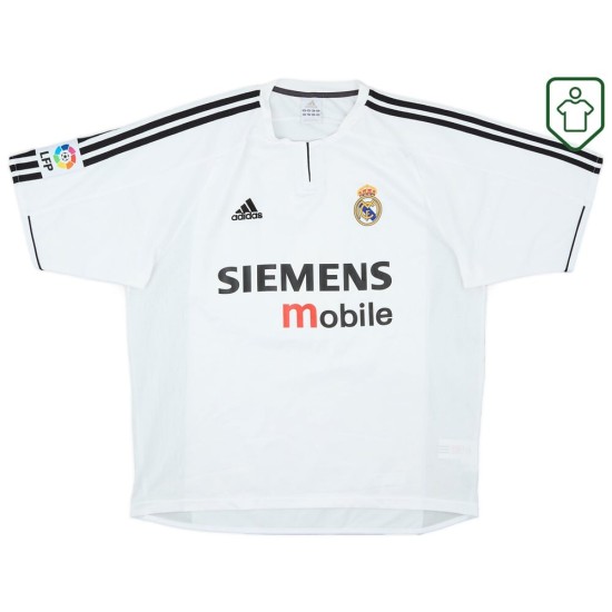Hombre Camiseta retro local Real Madrid 2003/04 Zidane #5