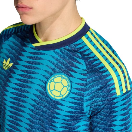 Camiseta de Manga Larga de la Copa Mundial 2026 de Colombia Segunda Equipación para Mujer Camiseta de Manga Larga de la Copa Mundial 2026 de Colombia Segunda Equipación para Mujer