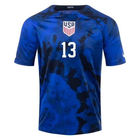 Alex Morgan #13 USMNT Camiseta de Visita Mundial 2022
