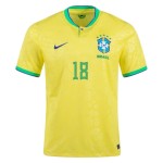 Gabriel Jesus #18 Brasil Camiseta de Local Mundial 2022 Gabriel Jesus #18 Brasil Camiseta de Local Mundial 2022