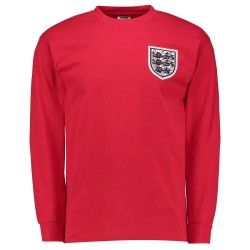 Camiseta retro Inglaterra final Mundial visitante 1966 manga larga #6 hombre Camiseta retro Inglaterra final Mundial visitante 1966 manga larga #6 hombre