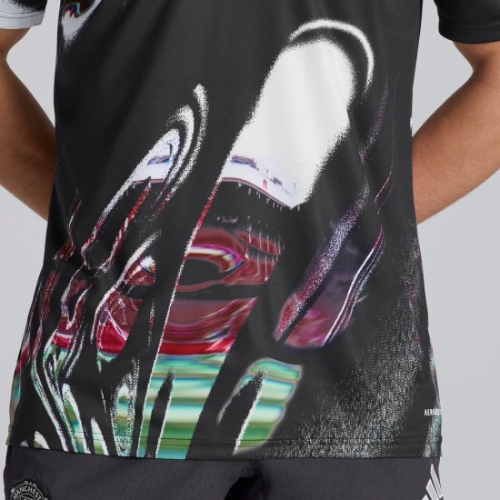 Hombre Manchester United 2025/26 Tercera Camiseta Pre Match - Negra