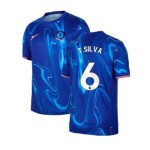 Camiseta de casa T.SILVA Chelsea 2024/25 para mujeres