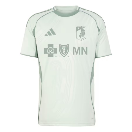 Camiseta infantil Minnesota United FC 2025 tercera pre partido - verde