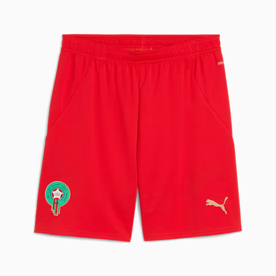 Terceros pantalones cortos Marruecos 2025 hombre - rojo Terceros pantalones cortos Marruecos 2025 hombre - rojo