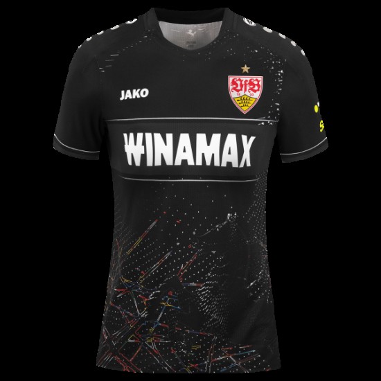 Camiseta Away VfB Stuttgart 2024/25 - Negra para mujer Camiseta Away VfB Stuttgart 2024/25 - Negra para mujer