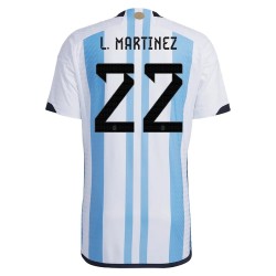 Lautaro Martinez #22 Argentina Camiseta de Local Mundial 2022