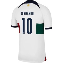 Bernardo Silva #10 Portugal Camiseta de Visita Mundial 2022
