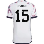 Yuya Osako #15 Japón Camiseta de Visita Mundial 2022 Yuya Osako #15 Japón Camiseta de Visita Mundial 2022
