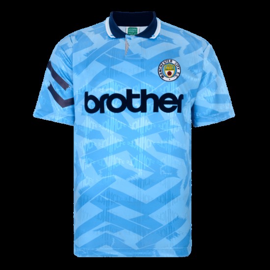 Camiseta Retro de Local Manchester City 1992 para Hombre