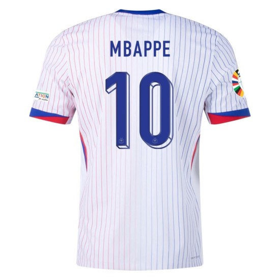 Kylian Mbappé #10 Francia Camiseta Versión Jugador de Visita EURO 2024 Kylian Mbappé #10 Francia Camiseta Versión Jugador de Visita EURO 2024