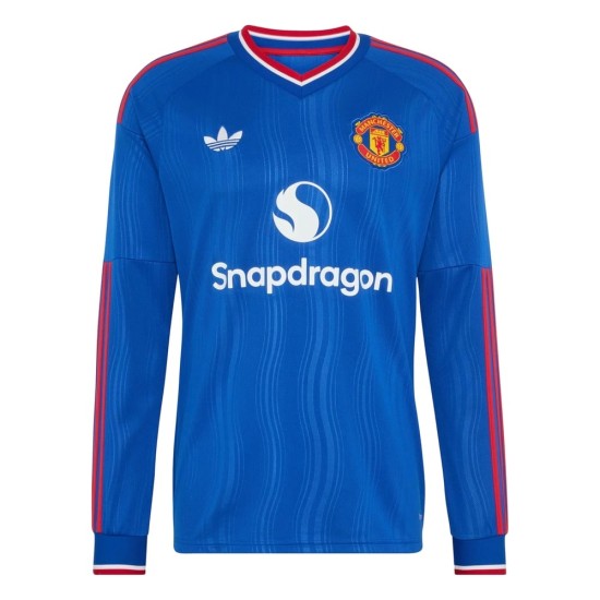 Camiseta Visitante Manga Larga Manchester United 2026/27 Niño