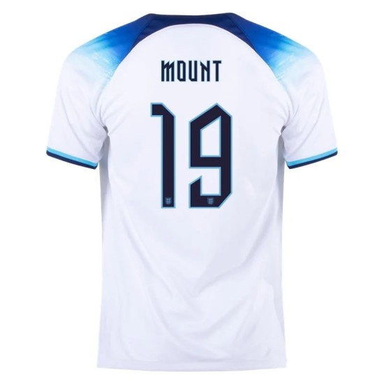 Mason Mount #19 Inglaterra Camiseta de Local Mundial 2022 Mason Mount #19 Inglaterra Camiseta de Local Mundial 2022
