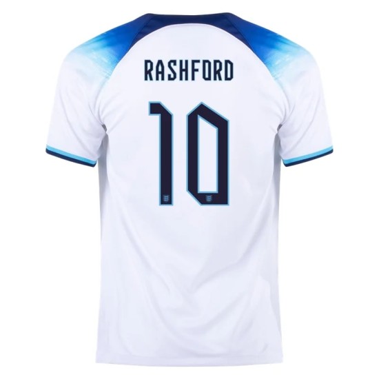 Marcus Rashford #10 Inglaterra Camiseta de Local Mundial 2022 Marcus Rashford #10 Inglaterra Camiseta de Local Mundial 2022