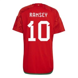Aaron Ramsey #10 Gales Camiseta de Local Mundial 2022