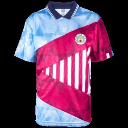 Camiseta Retro Mash-Up Manchester City 1990 para Hombre