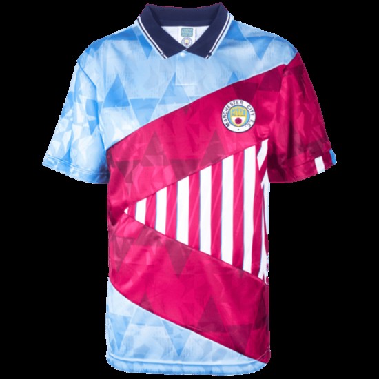 Camiseta Retro Mash-Up Manchester City 1990 para Hombre