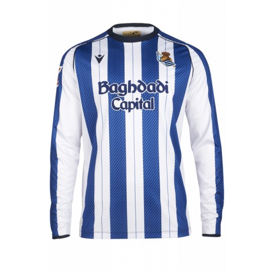 Camiseta local de manga larga 2025/26 de la Real Sociedad para niño