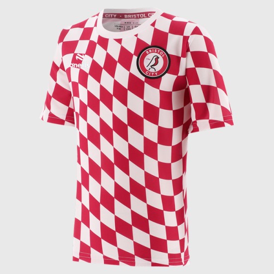 Camiseta de Calentamiento Local de Bristol City 2024/25 para Niños Camiseta de Calentamiento Local de Bristol City 2024/25 para Niños