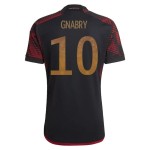 Serge Gnabry #10 Alemania Camiseta de Visita Mundial 2022 Serge Gnabry #10 Alemania Camiseta de Visita Mundial 2022