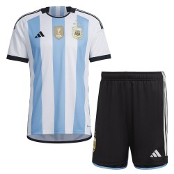 Camiseta+Pantalones Cortos Infantil Argentina de Local Mundial 2022
