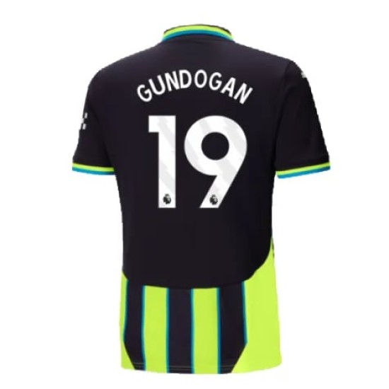 Camiseta de visitante GUNDOGAN Manchester City 2024/25 para niños Camiseta de visitante GUNDOGAN Manchester City 2024/25 para niños