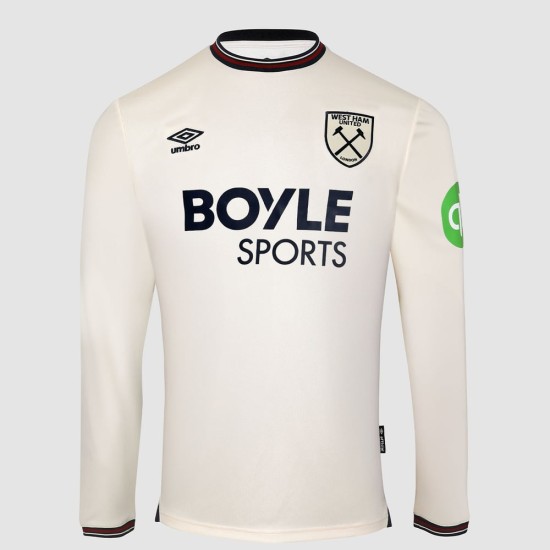 Camiseta visitante manga larga niño West Ham United 2025/26