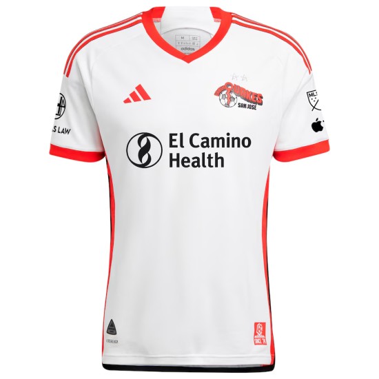 Camiseta Hombre San Jose Earthquakes 2025 Tercera Blanca Camiseta Hombre San Jose Earthquakes 2025 Tercera Blanca