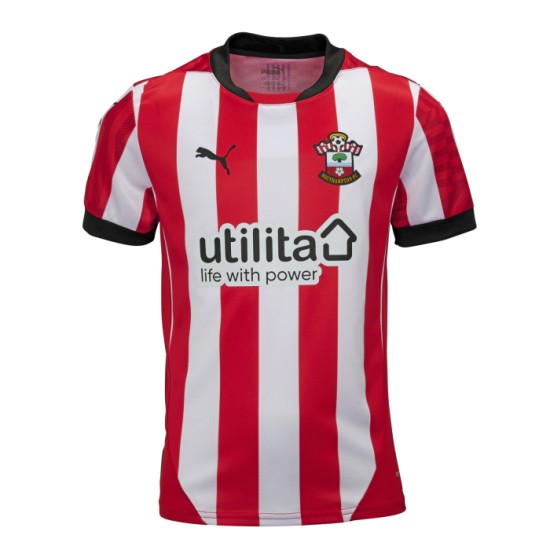 Camiseta de casa de niño Southampton 2024/25 Camiseta de casa de niño Southampton 2024/25